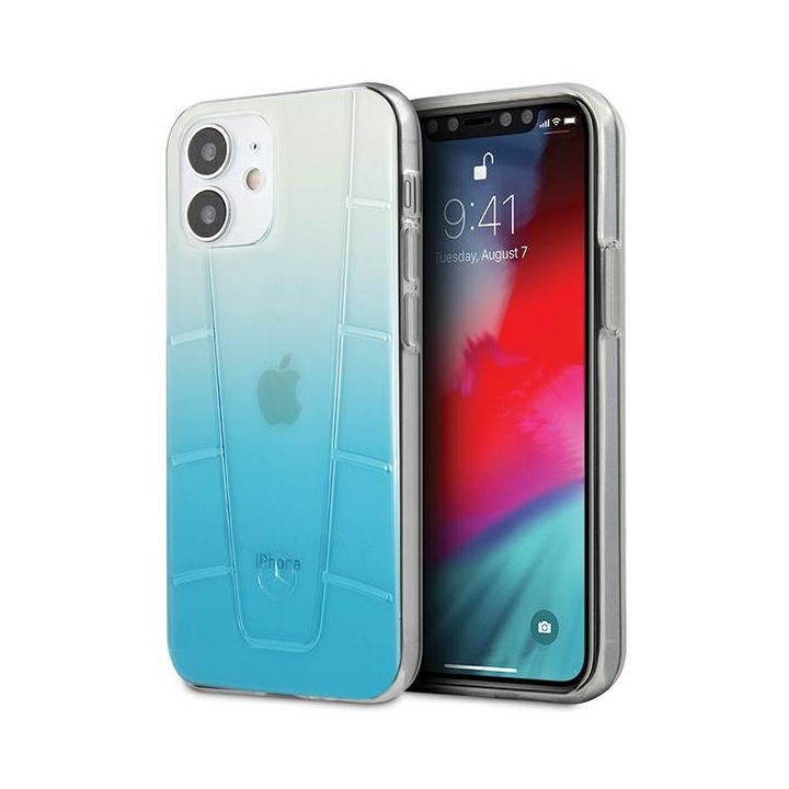 Mercedes MEHCP12SCLGBL iPhone 12 mini5,4" niebieski/blue hardcase Transparent Line na NearMe.pl