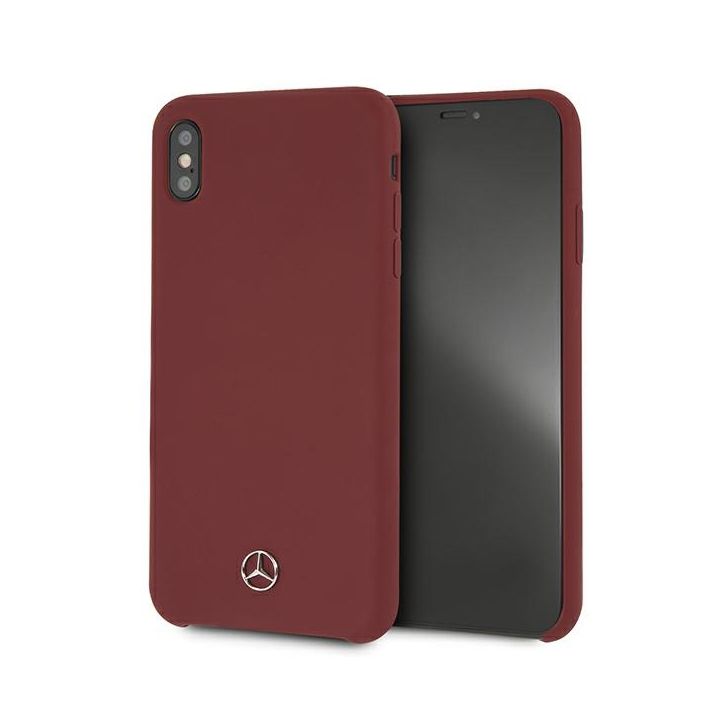 Mercedes MEHCI65SILRE iPhone Xs Maxczerwony/red hardcase Silicone Line na NearMe.pl
