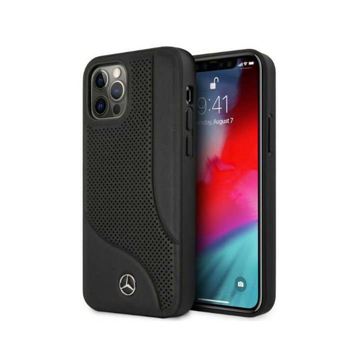 Mercedes MEHCP12MCDOBK iPhone 12/12 Pro6,1" czarny/black hardcase Leather Perforated Area na NearMe.pl