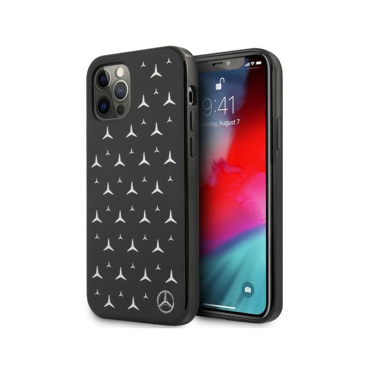 Mercedes MEHCP12LESPBK iPhone 12 Pro Max 6,7" czarny/black hardcase Silver Stars Pattern na NearMe.pl
