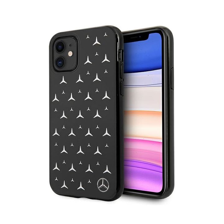 Mercedes MEHCN61ESPBK iPhone 11 / Xr6,1" czarny/black hardcase Silver Stars Pattern na NearMe.pl