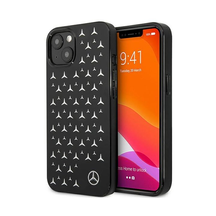 Mercedes MEHCP13SESPBK iPhone 13 mini5,4" czarny/black hardcase Silver Stars Pattern na NearMe.pl