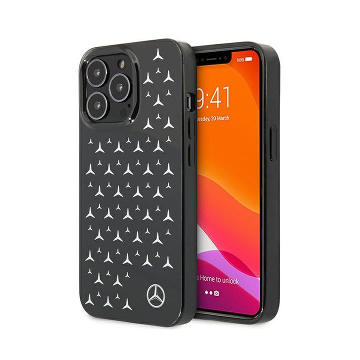 Mercedes MEHCP13LESPBK iPhone 13Pro / 13 6,1" czarny/black hardcase Silver Stars Pattern na NearMe.pl
