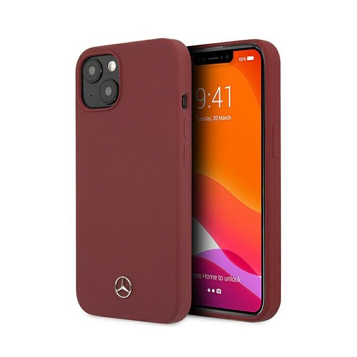 Mercedes MEHCP13SSILRE iPhone 13 mini5,4" czerwony/red hardcase Silicone Line na NearMe.pl