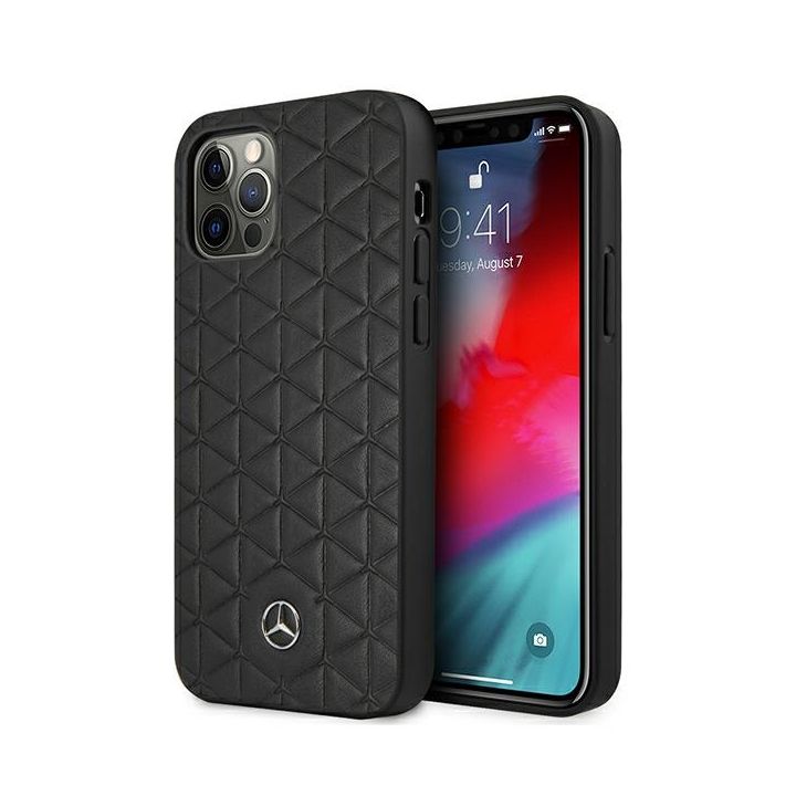 Mercedes MEHCP12LSPSBK iPhone 12 Pro Max6,7" czarny/black hardcase Leather Quilted Embossed na NearMe.pl