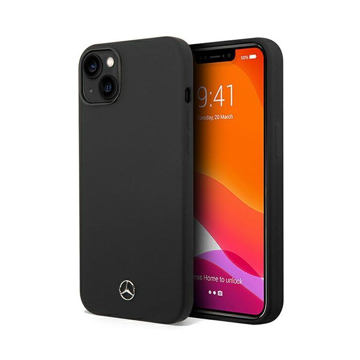 Mercedes MEHCP14MSILBK iPhone 14 Plus / 15 Plus 6,7" czarny/black hardcase Silicone Line na NearMe.pl