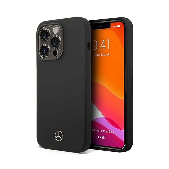 Mercedes MEHCP14LSILBK iPhone 14 Pro 6,1" czarny/black hardcase Silicone Line na NearMe.pl