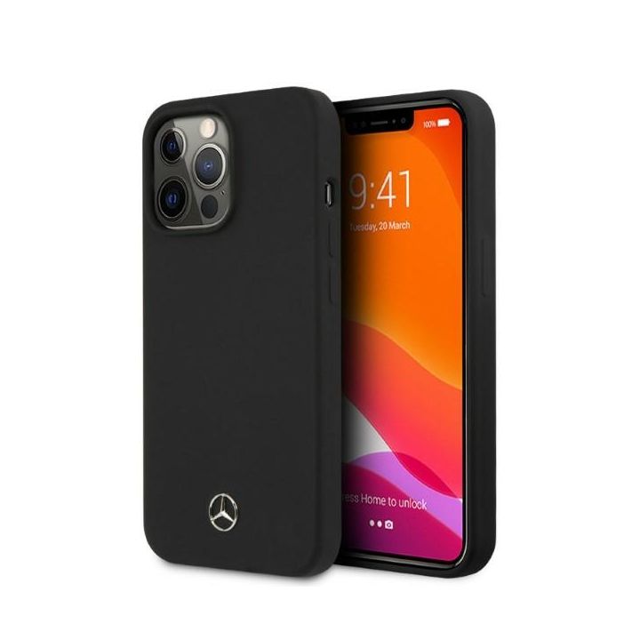 Mercedes MEHMP13XSILBK iPhone 13 ProMax 6,7" czarny/black hardcase Silicone Magsafe na NearMe.pl