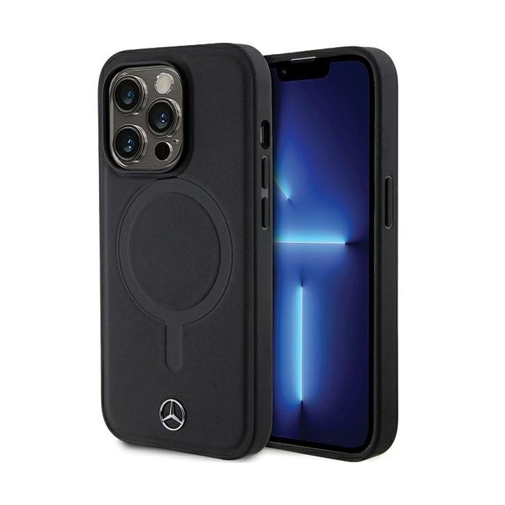Mercedes MEHMP14L23RCMK iPhone 14 Pro 6.1" czarny/black hardcase Smooth Leather MagSafe na NearMe.pl