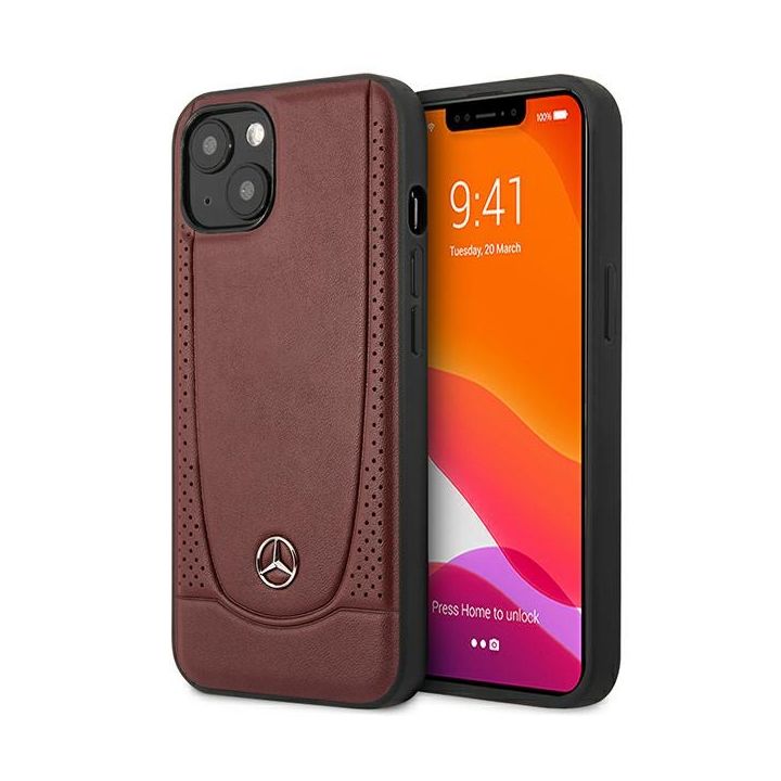 Mercedes MEHCP15SARMRE iPhone 15 / 14 / 13 6.1" czerwony/red hardcase Leather Urban Bengale na NearMe.pl