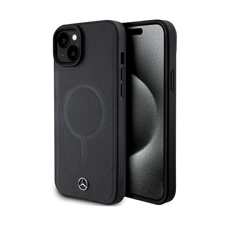 Mercedes MEHMP15M23RCMK iPhone 15 Plus / 14 Plus 6.7" czarny/black hardcase Smooth Leather MagSafe na NearMe.pl