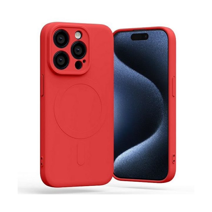 Mercury MagSafe Semi-Silicone iPhone 15Pro 6,1" czerwony /red na NearMe.pl