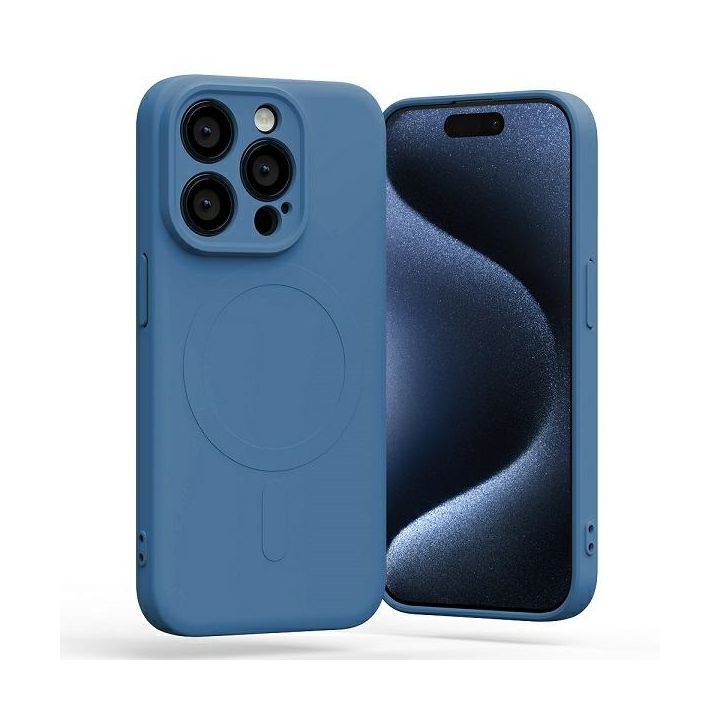 Mercury MagSafe Semi-Silicone iPhone 15Pro 6,1" niebieski /blue na NearMe.pl
