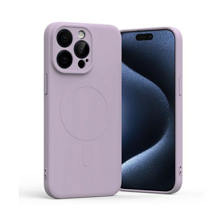 Mercury MagSafe Semi-Silicone iPhone 15 Pro Max 6,7" liliowy fiolet /lilac purple na NearMe.pl