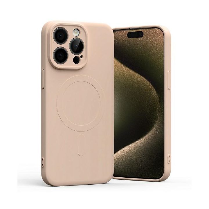 Mercury MagSafe Semi-Silicone iPhone 15Pro Max 6,7" różowo-piaskowy /pink sand na NearMe.pl