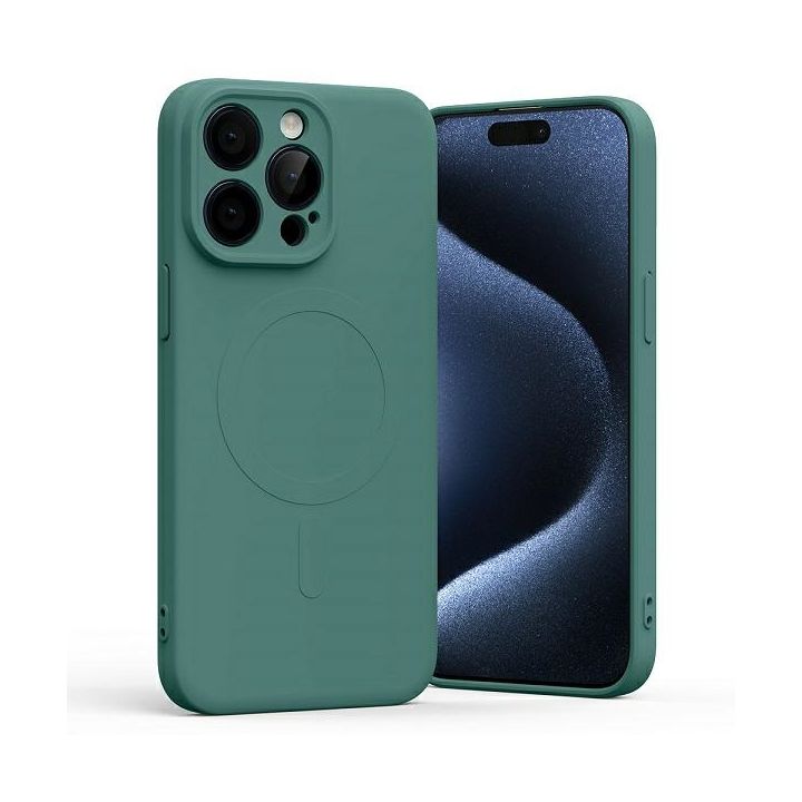 Mercury MagSafe Semi-Silicone iPhone 15Pro Max 6,7" zielony /green na NearMe.pl