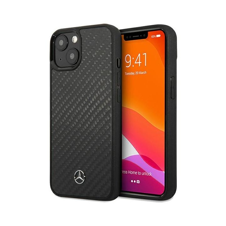 Mercedes MEHCP15SRCABK iPhone 15 / 14 / 13 6.1" czarny/black hardcase Carbon Fiber Dynamic na NearMe.pl