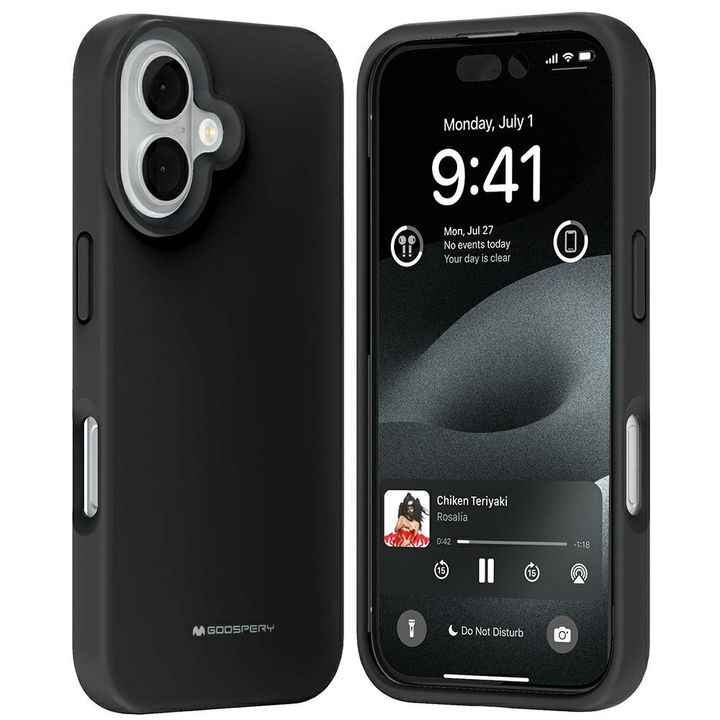 Etui Mercury Pure Magsafe Silicone do    iPhone 16 czarny na NearMe.pl