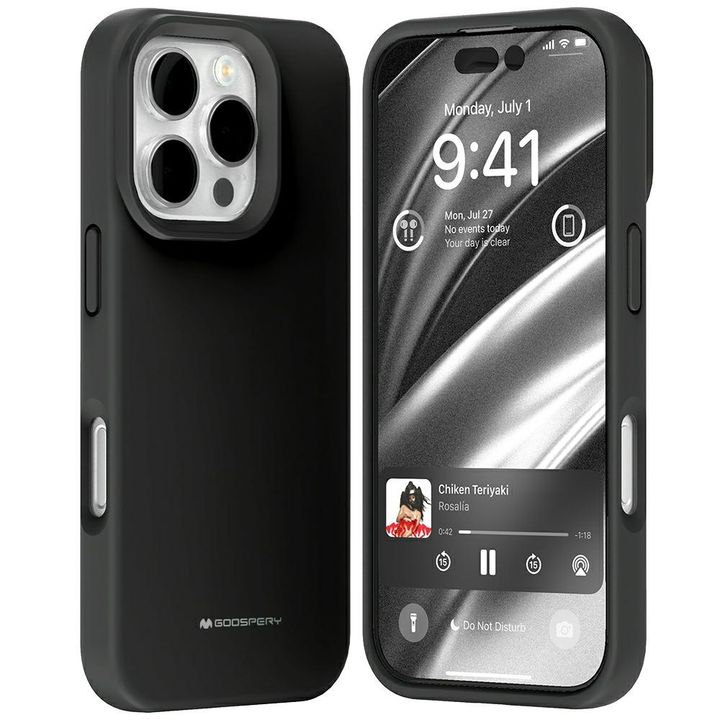 Etui Mercury Pure Magsafe Silicone do    iPhone 16 Pro czarny na NearMe.pl