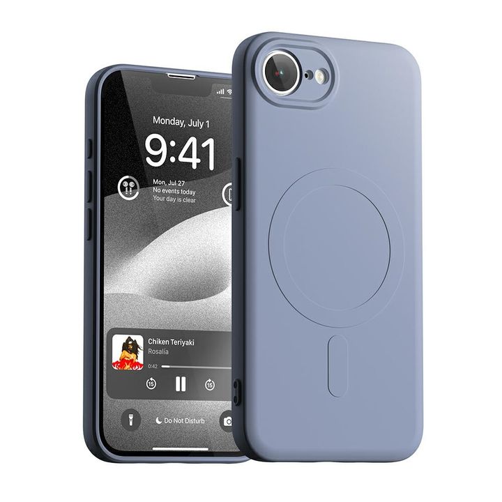 Etui Mercury Semi-Silicone MagSafe do    iPhone 16e / 17e liliowy fiolet na NearMe.pl