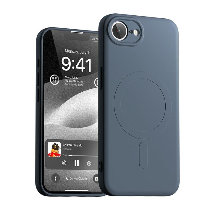 Etui Mercury Semi-Silicone MagSafe do    iPhone 16e / 17e granatowy na NearMe.pl