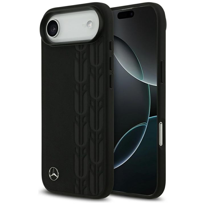 Etui Mercedes Leather Laurel Leaves      MagSafe do iPhone Air czarny na NearMe.pl