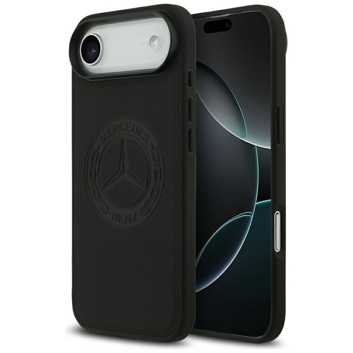 Etui Mercedes Leather Vintage Logo       MagSafe do iPhone Air czarny na NearMe.pl