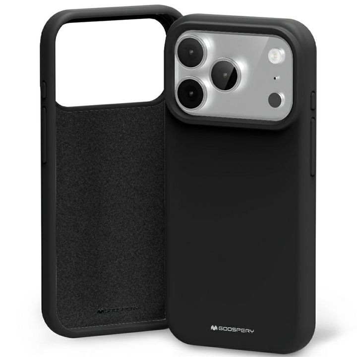 Etui Mercury Silicone do iPhone 17 Pro   czarny na NearMe.pl