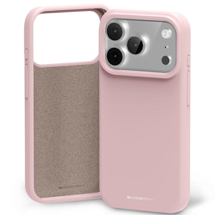 Etui Mercury Silicone do iPhone 17 Pro   rożowo-piaskowy na NearMe.pl