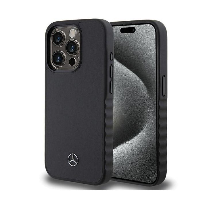 Mercedes MEHCP15L23RCFK iPhone 15 Pro 6.1" czarny/black hardcase Smooth Leather na NearMe.pl