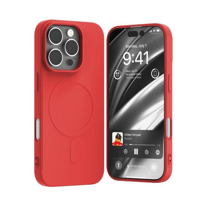 Mercury MagSafe Semi-Silicone iPhone 16Pro 6,3" czerwony /red na NearMe.pl