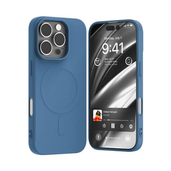 Mercury MagSafe Semi-Silicone iPhone 16Pro 6,3" niebieski /blue na NearMe.pl