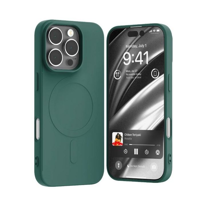 Mercury MagSafe Semi-Silicone iPhone 16Pro 6,3" zielony /green na NearMe.pl