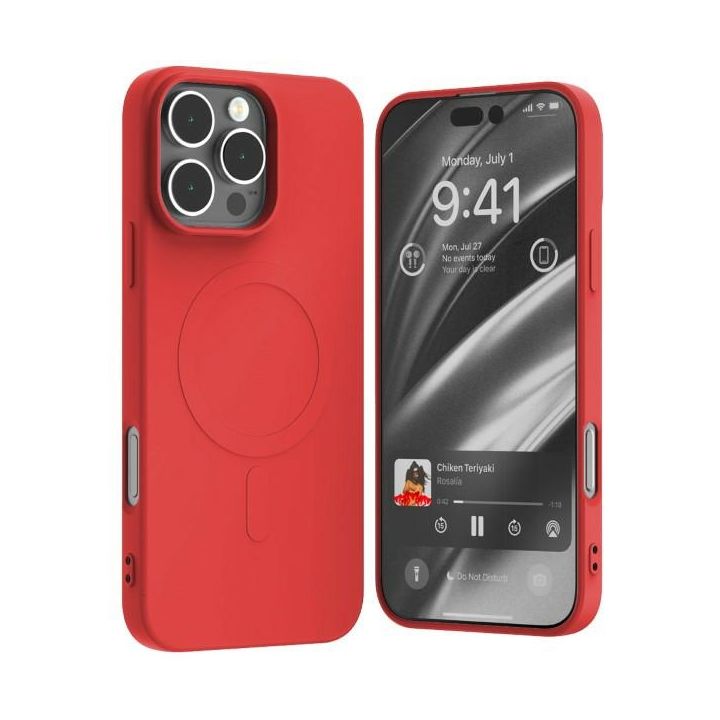Mercury MagSafe Semi-Silicone iPhone 16Pro Max 6,9" czerwony /red na NearMe.pl