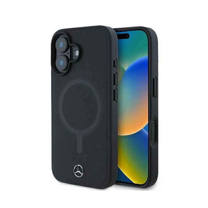 Mercedes MEHMP16M23RCMK iPhone 16 Plus 6.7" czarny/black hardcase Smooth Leather MagSafe na NearMe.pl