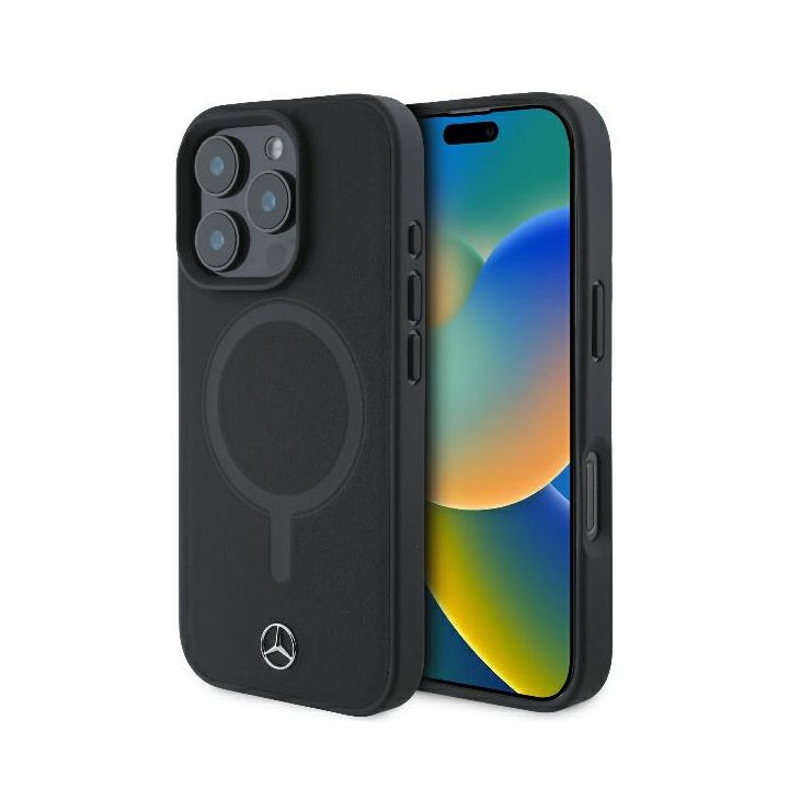 Mercedes MEHMP16L23RCMK iPhone 16 Pro 6.3" czarny/black hardcase Smooth Leather MagSafe na NearMe.pl