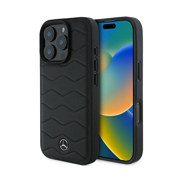 Mercedes MEHCP16L23RWRSK iPhone 16 Pro6.3" czarny/black hardcase MB Waves Leather na NearMe.pl