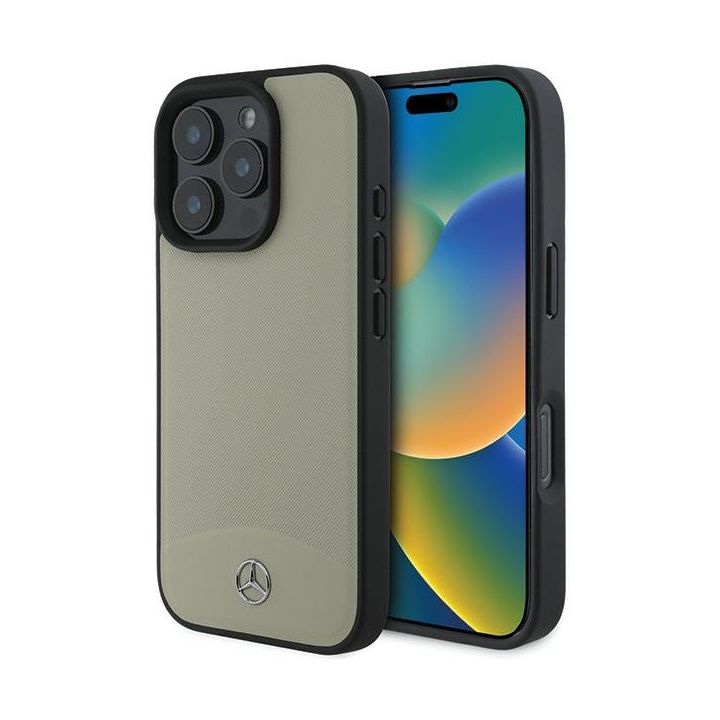 Mercedes MEHMP16X23RBARE iPhone 16 Pro Max 6.9" beżowy/beige hardcase MB Textured and Plain Leather MagSafe na NearMe.pl