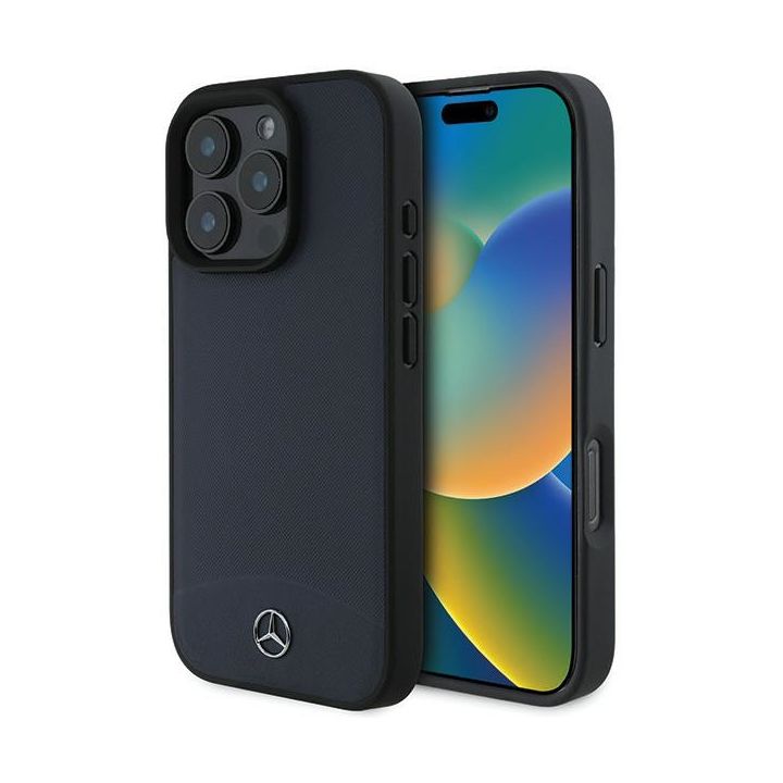 Mercedes MEHMP16X23RBARV iPhone16 Pro Max 6.9" granatowy/navy hardcase Textured And Plain Leather MagSafe na NearMe.pl
