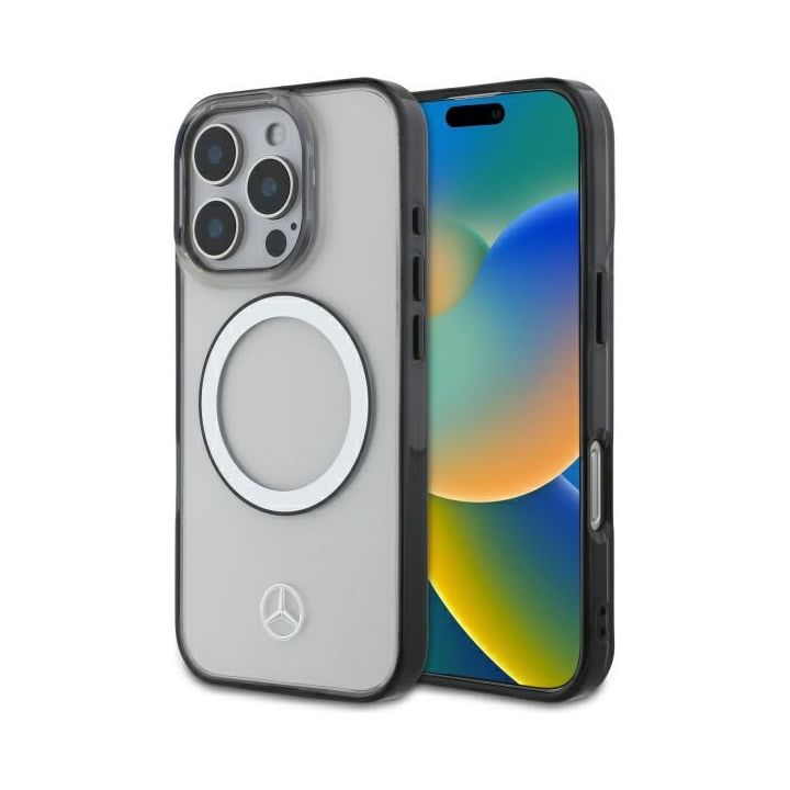 Mercedes MEHMP16L23HUOKC iPhone 16 Pro   6.3" transparent hardcase Printed logo MagSafe na NearMe.pl