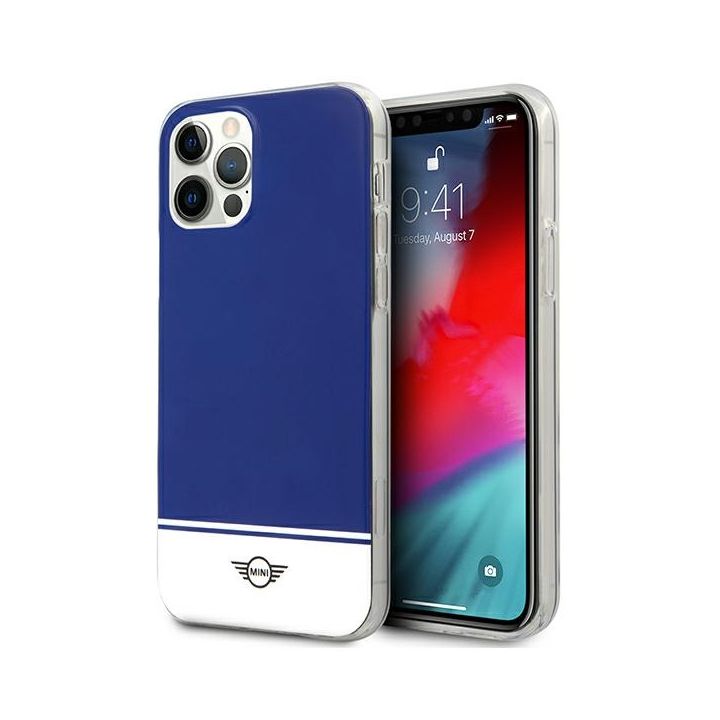 Mini MIHCP12LPCUBINA iPhone 12 Pro Max6,7" granatowy/navy hard case Stripe Collection na NearMe.pl