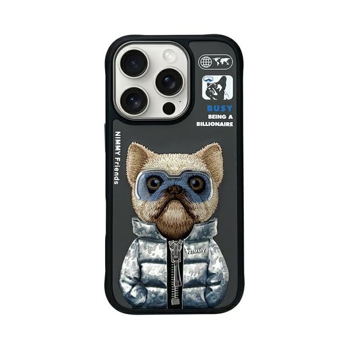 Nimmy etui iPhone 16 Pro Max 6.9"        czarny/black Cool&Cute 2.0 Dog na NearMe.pl
