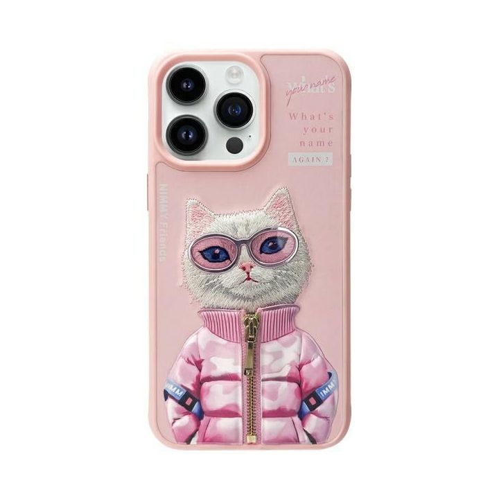 Nimmy etui iPhone 15 Pro Max 6.7"        różowy/pink Cool&Cute 2.0 Cat na NearMe.pl