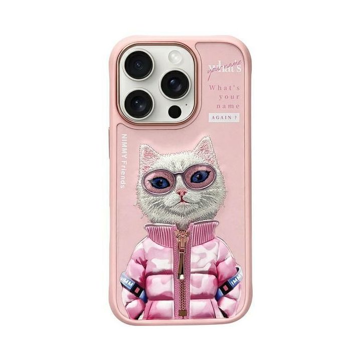 Nimmy etui iPhone 16 Pro 6.3"            różowy/pink Cool&Cute 2.0 Cat na NearMe.pl