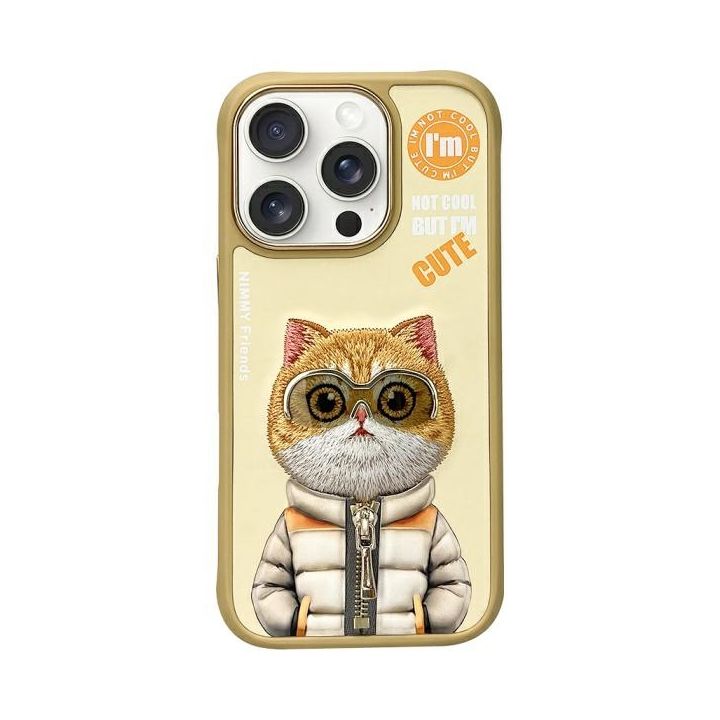 Nimmy etui iPhone 16 Pro Max 6.9" khaki  Cool&Cute 2.0 Cat na NearMe.pl