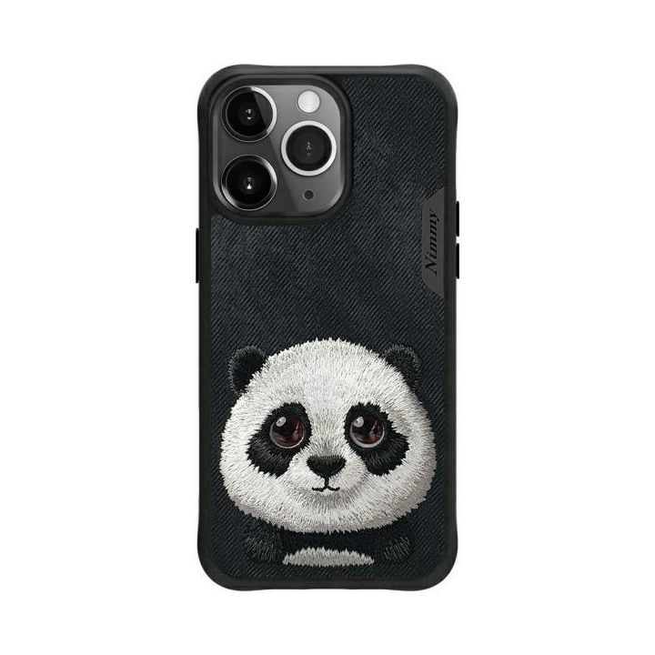 Nimmy etui iPhone 15 Pro 6.1"            czarny/black Big Eyed Pet 2.0 Panda na NearMe.pl