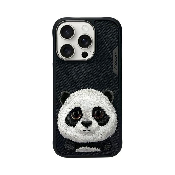 Nimmy etui iPhone 16 Pro Max 6.9"        czarny/black Big Eyed Pet 2.0 Panda na NearMe.pl