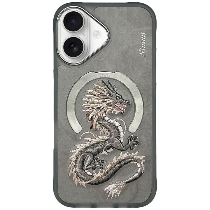 Etui Nimmy Dragon MagSafe do iPhone 16   szary na NearMe.pl