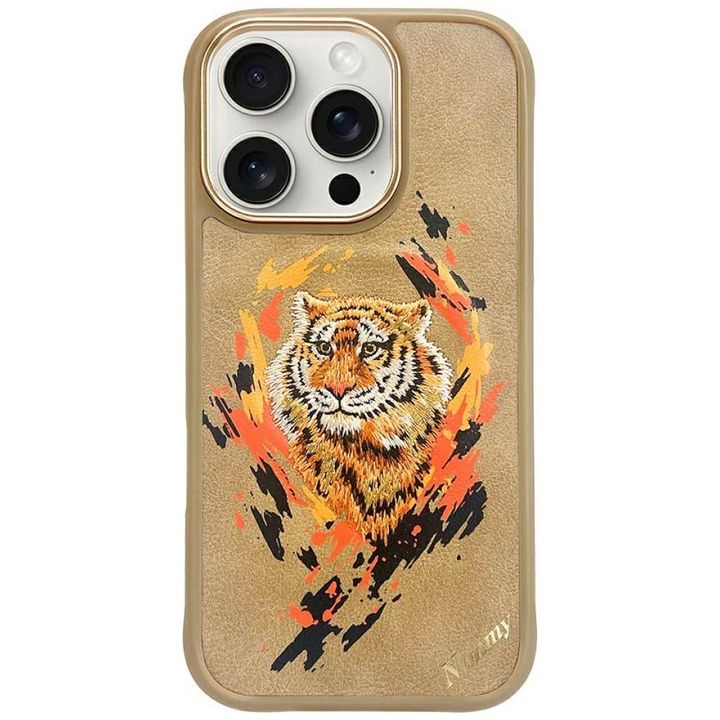 Etui Nimmy Tygrys MagSafe do iPhone 16   Pro Max jasnobrązowy na NearMe.pl