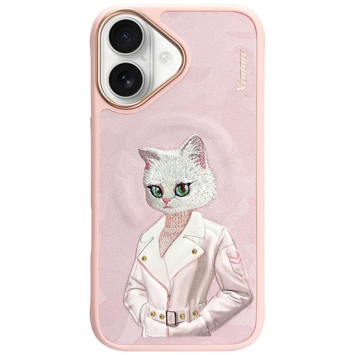 Etui Nimmy Magnetic fashion cute pet     MagSafe do iPhone 16 różowy na NearMe.pl
